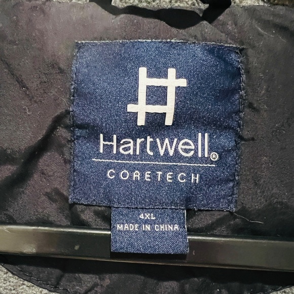 Vintage Hartwell Jacket Mens 4XL zip up Bass Fish Embroidered fishing outdoor - Picture 7 of 12